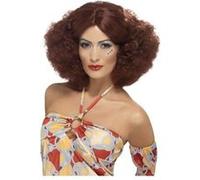 Perruque Afro Femme Auburn Annees 70 - Chatain - Taille Unique G