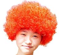 Perruque afro fluo pour adulte - Style funky disco Foxy - Multicolore - Géante - Funky Disco Clown - En cheveux synthétiques - Pour fête à thème ou carnaval - Accessoire pour costume de carnaval