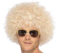 Perruque Afro Funky Unisexe Années 70 80 Blonde Par Smiffys Neuve