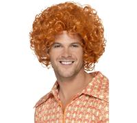 Perruque Afro Gingembre Pour Hommes Années 1970 Disco Costume Perruque Années 70