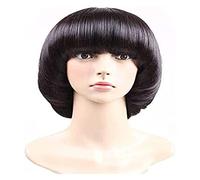 Perruque Afro Girls Cosplay Champignon Perruque Coupe De Cheveux Courte Avec Une Frange Bob Perruque Pour Black Boy Perruque Port Quotidien