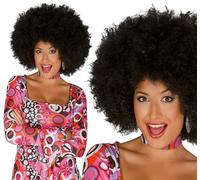 1960s 1970s Géant Déguisement Afro Perruque Noir Disco Afro 1980s Perruque Fg