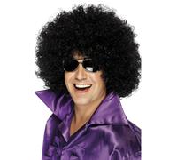 Perruque Afro Méga Énorme Noire Grande Bouclée Costume Chic Années 1970 Disco