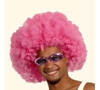 Perruque Afro - Rose Fluo - Coupe Volumineuse - Pour Adulte