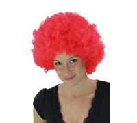 Perruque Afro, rouge pétant, style Hair Tokyo, Foxy, Funk, Disco PW0011-PC13(A431)
