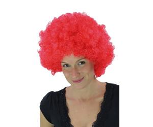 Perruque Afro, rouge pétant, style Hair Tokyo, Foxy, Funk, Disco PW0011-PC13(A431)