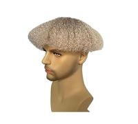Perruque Afro Wave cheveux toupet unité noir hommes bouclés système de remplacement humains pleine dentelle(4MM Ombre Curly)