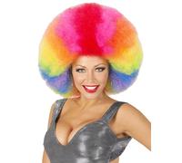 Perruque afro XXL multicolore - Perruque disco amusante pour femmes et hommes