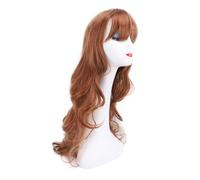 Perruque Air Bangs, Perruque Longue Ondulée Haute densité pour les Fêtes