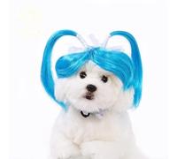 Perruque amusante pour chiens de petite, moyenne et grande taille, perruque de cosplay pour Halloween, Noël