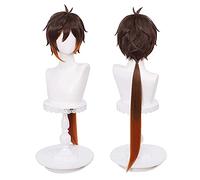 Perruque Anime Coser Anime Coser Anime Cosplay Perruque JoJo's Bizarre Adventure Perruque Bruno Bucciarati Perruque Bangs Braid Cheveux courts avec bonnet de perruque gratuit pour Halloween