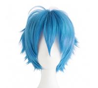 Perruque Anime Cosplay en Fibre Haute, bleu ciel, 27 cm | Construction textile machine, Perruque anime synthétique, Concrs costumes anime, Pr photographes cosplay