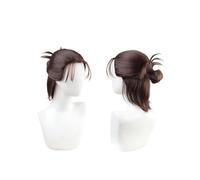 Perruque Anime Cosplay Eren Jaeger, Cheveux Courts Bruns Foncés À Moitié Tressés Pour Halloween, Fête, Carnaval, Vie Nocturne, Concerts
