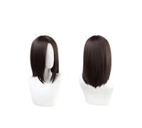 Perruque Anime Cosplay Eren Jaeger, Cheveux Raides De Longueur Moyenne Brun Foncé Pour Halloween, Fête, Carnaval, Vie Nocturne, Concerts