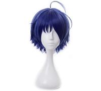 Perruque Anime Cosplay Ohto Ai, Cheveux Courts Bleu Foncé, Pour Halloween, Fête, Carnaval, Vie Nocturne, Concerts, Mariages