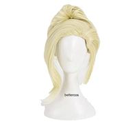 Perruque Anime Cosplay Ow. Grace Angela Ziegler Perruque de cosplay Blond clair Cheveux synthétiques résistants à la chaleur + bonnet de perruque