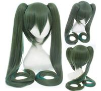 Perruque Anime Hatsune Miku Vocaloid Cosplay Perruque Black Rock Shooter Senbon Zakura Perruques Longues Puce De Cheveux Synthétiques Ponytails + Perruque Casquette DM120 19
