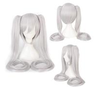 Perruque Anime Hatsune Miku Vocaloid Cosplay Perruque Noir Rock Shooter Senbon Zakura Perruques Longues Puce De Cheveux Synthétiques Ponytails + Perruque Casquette DM120 15