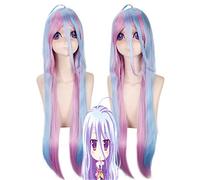 Perruque Anime pas de jeu pas de vie Shiro Cosplay perruque 100 cm de Long droite dégradé couleur cheveux synthétiques Halloween fête Costume perruques