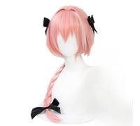 Perruque Anime Rider Astolfo, Perruque Cosplay Fate Rider Astolfo Cheveux Synthétiques Résistant À La Chaleur Costume D'halloween Perruques De Jeu De Rôle De Fête