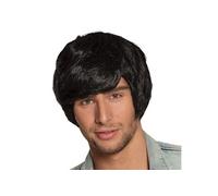 perruque année 70 noir adulte - 86387