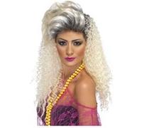 Perruque Annee 80 Frisee Blonde - Blonde blond G