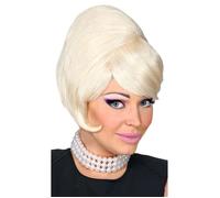 Perruque Années 50 Beehive - WIDMANN - Accessoire de déguisement - Multicolore/Noir - Adulte