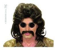 Perruque Annees 70 Chatain Avec Moustaches G