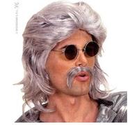 W WIDMANN MILANO Party Fashion - Perruque avec barbe, années 70, disco, déguisements de carnaval