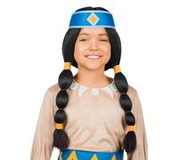 Perruque Arc-en-Ciel - Yakari enfant - Noir - Taille Unique