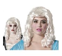 Perruque - ATOSA - Femme Baroque - Mi-longs - Bouclés - Blanche
