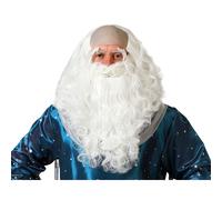 Perruque avec barbe Magicien Blanc