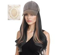 Perruque avec chapeau attaché à solution rapide facile à porter confortable Ajustement du temps Sauveure à la mode respirante Poiffeur à cheveux pour les vacances Activité extérieure Shopping