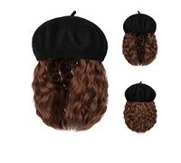 Perruque Avec Frange Chapeau Perruque Casquette de baseball perruque courte bou casquette de baseball synthétique cheveux perruque naturel chapeau noir perruques naturellement synthétique réglable