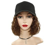 Perruque Avec Frange Chapeau Perruque Casquettes de perruque for femmes, casquettes de perruque ondulées, casquettes de perruque de casquette de Baseball, adaptées aux soirées à thème quotidiennes, au