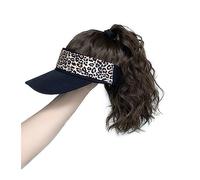 Perruque Avec Frange Chapeau Perruque Perruque bouclée naturelle synthétique avec chapeau casquette de Baseball facile à porter résistant à la chaleur faux cheveux chapeau perruques for les femmes noi
