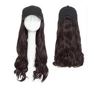 Perruque Avec Frange Chapeau Perruque Synthétique Naturel Cheveux Ondulés Perruques Cap Droite Baseball Perruque Bob Perruque Bouclés Réglable Chapeau Perruque Cap Avec Cheveux Chapeau avec Cheveux At