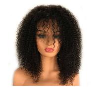 Perruque Avec Frange Perruques de remplacement de cheveux 180% densité curly du cuir chevelu top avec une frange perruque de cheveux humains top top machine complète wigs skin base Perruque Femme Chev