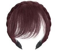 Perruque avec frange pour femme confortable et sûre à porter avec cerceau pour femme Changement rapide de coiffure Bandeau de cheveux