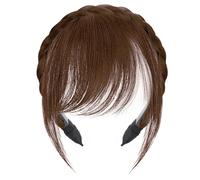 Perruque avec frange pour femme confortable et sûre à porter avec cerceau pour femme Changement rapide de coiffure Bandeau de cheveux