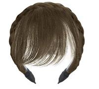 Perruque avec frange pour femme confortable et sûre à porter avec cerceau pour femme Changement rapide de coiffure Bandeau de cheveux