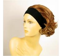 perruque bandeau femme courte bouclée châtain cuivré méché blond clair ref ana 6bt27b…
