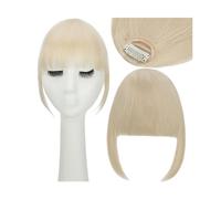 Perruque Bang, Extensions de cheveux synthétiques à Clip, fausse frange à Air émoussée, frange française droite, faux postiche for femmes,Perruques avec Frange(613C)
