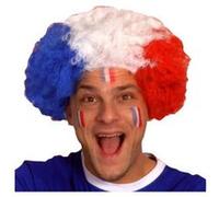 Perruque big afro tricolore - Déguisements et fêtes G