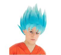 Perruque bleue Goku Saiyan Super Dragon ball enfant