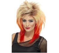 Perruque blonde coupe mulet femme années 80 - SMIFFY'S - Taille Unique - Pour adulte