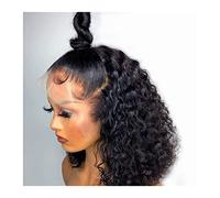 Perruque Blonde Courte Bob Perruque Vague D'Eau Dentelle Avant Perruques De Cheveux Humains Pour Les Femmes Noires 13X4 Dentelle Frontale Perruque Pré-Épilée Vague Profonde Perruque Frontale Brun Moy