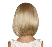 Perruque blonde courte - Perruque pour femme - Cheveux synthétiques Cheveux raides - Blond - Identique à de véritables cheveux (blonde)