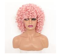 Perruque Blonde Courte Pour Femme Noire - 30,5 Cm - Marron Ombré - Afro Bouclée Avec Frange - Perruque De Cosplay Grise Pour Femme (12,7 À 12 Cm)