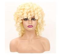 Perruque Blonde Courte Pour Femme Noire 30,5 Cm Ombré Marron Court Afro Bouclé Avec Frange Perruque De Cosplay Grise Pour Femme (3 À 12 Pouces)